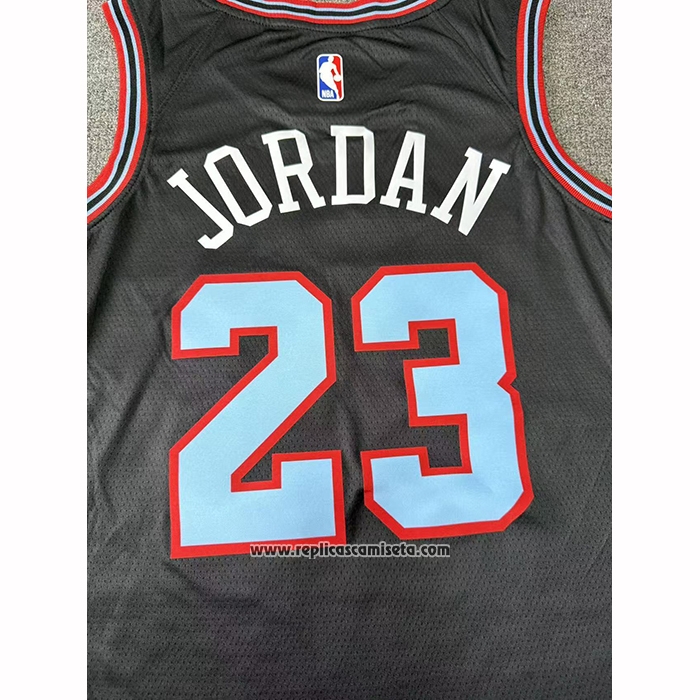 Camiseta Chicago Bulls Michael Jordan NO 23 Ciudad 2025-26 Negro